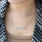 Personalised Cute Name Necklace with French Bulldog