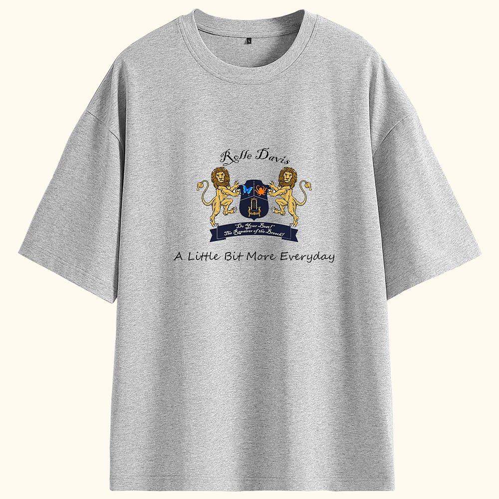 T-shirt brodé à l'effigie de la famille