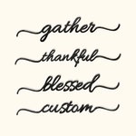 Personalized Wooden Letters Table Decors 4 Pcs Party Place Cards Dinner Place Setting Autumn Winter Decor Thanksgiving Christmas Favor