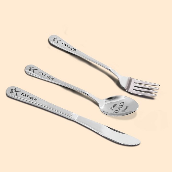 Dad's Personalized Spoons Cutlery Set