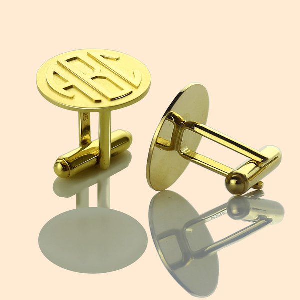 Men's Monogram Cufflinks
