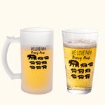 Taza de cerveza personalizada We Love Papa Beary Much Beer Mug Glasses with 1-9 Baby Bears and Names Birthday Father's Day Gift for Dad Grandpa