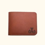 Personalized Fish Hook Men's Leather Wallet with Initials and Text Father's Day Birthday Gift for Dad Fishing Lovers