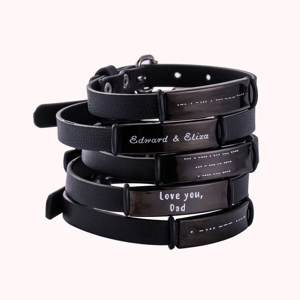 Bracelet Code Morse Personnalisé | Callie