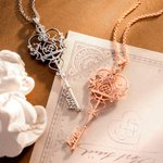 Personalized Celtic Knot Cupid Key Name Necklace