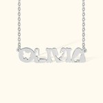 Personalised Cute Name Necklace with French Bulldog