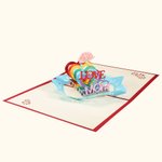 Tarjeta 3D hecha a mano para mamá