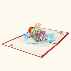 Handmade 3D Paper Carving Card For Mom