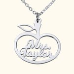 Collana con nome personalizzato della mela