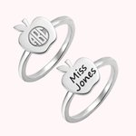 Monogramm- und Namens-Apfelring