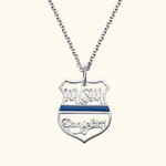 Police Mom Badge Name Necklace | Callie