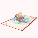 Carte de Vœux en Papier Carte 3D avec Thème de Fête des Mère Cadeau pour Maman