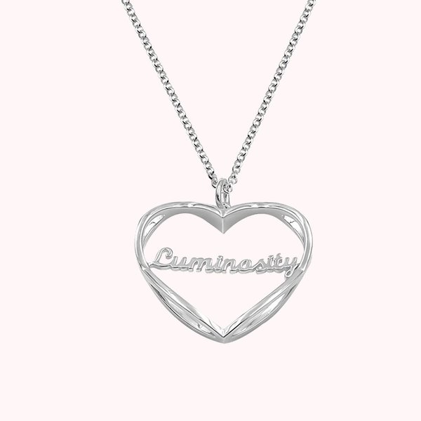Heart Infinity Name Necklace
