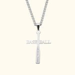 Collana con il nome della croce di baseball