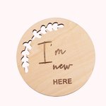 Ensemble de 7 Cartes d'Étape en Bois pour Bébé avec Disque Personnalisé