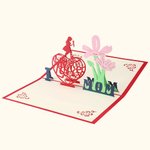 3D I Heart Mom Card Mother's Day Card