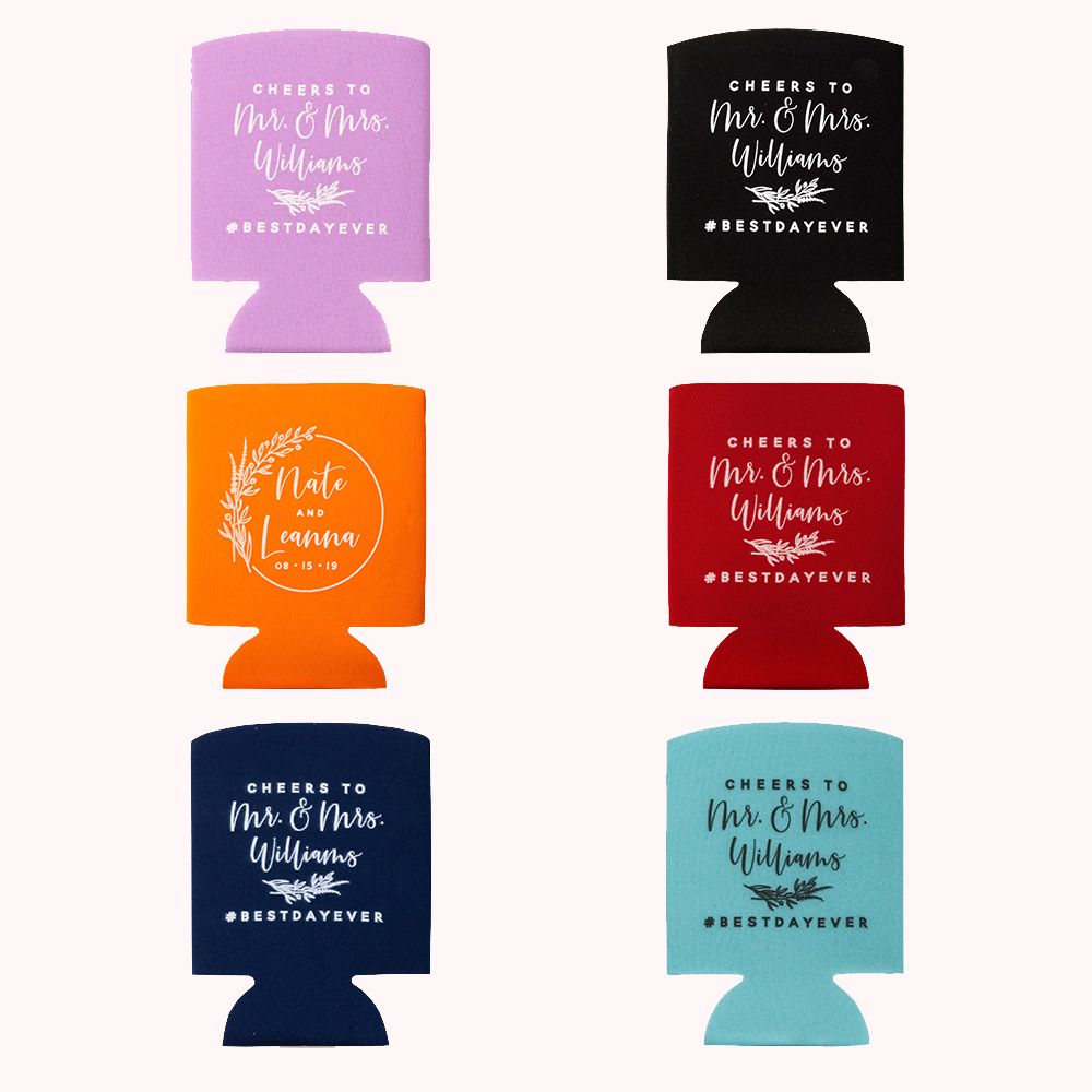 Ensemble de 12 Couvertures de Refroidisseurs de Canettes de Bière Personnalisées