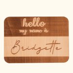 Wood Baby Announcement Board Sign with Custom Name