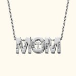 Mom Necklace Engraved 1- 10 Kids Names Family Tree