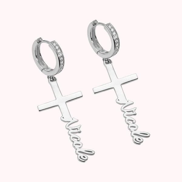 Cross Dangle Earrings
