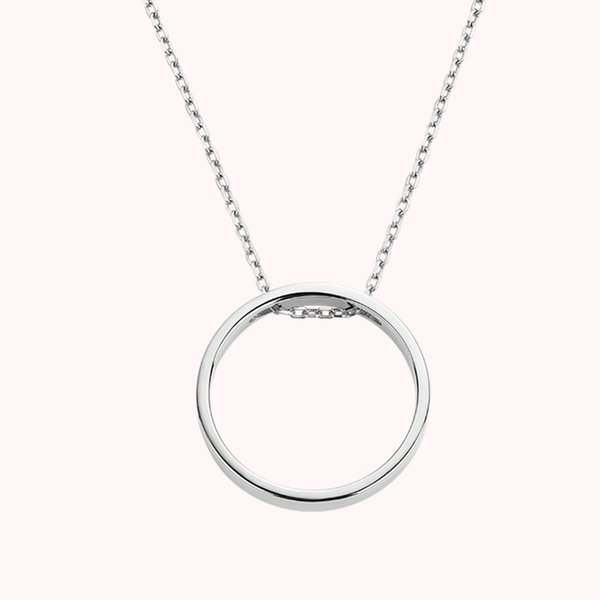 Personalisierte gravierte Kreisförmige Halskette