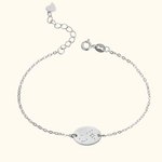 Sterling Silver Constellation Zodiac Bracelet with Adjustable Chain