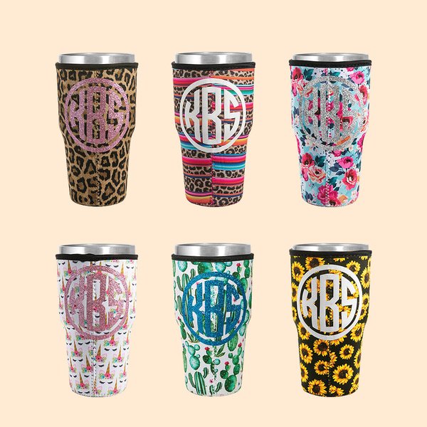 Personalized Insulated Tumbler Drink Holder Accessory for Bogg Bag