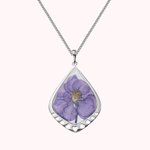 Birth Month Dried Flower Drop Necklace