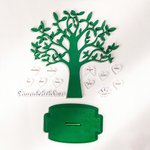 Personalized DIY Engraved 1-20 Names Family Tree Ornament Keepsake Home Decor Christmas Gift for Family