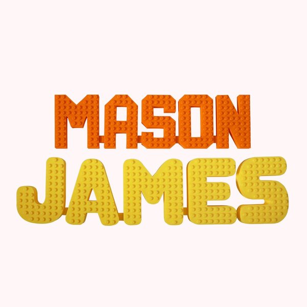 3D-gedrucktes Namenspuzzle-Zeichen für Kinder