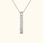 3D Engraved Bar Name Necklace