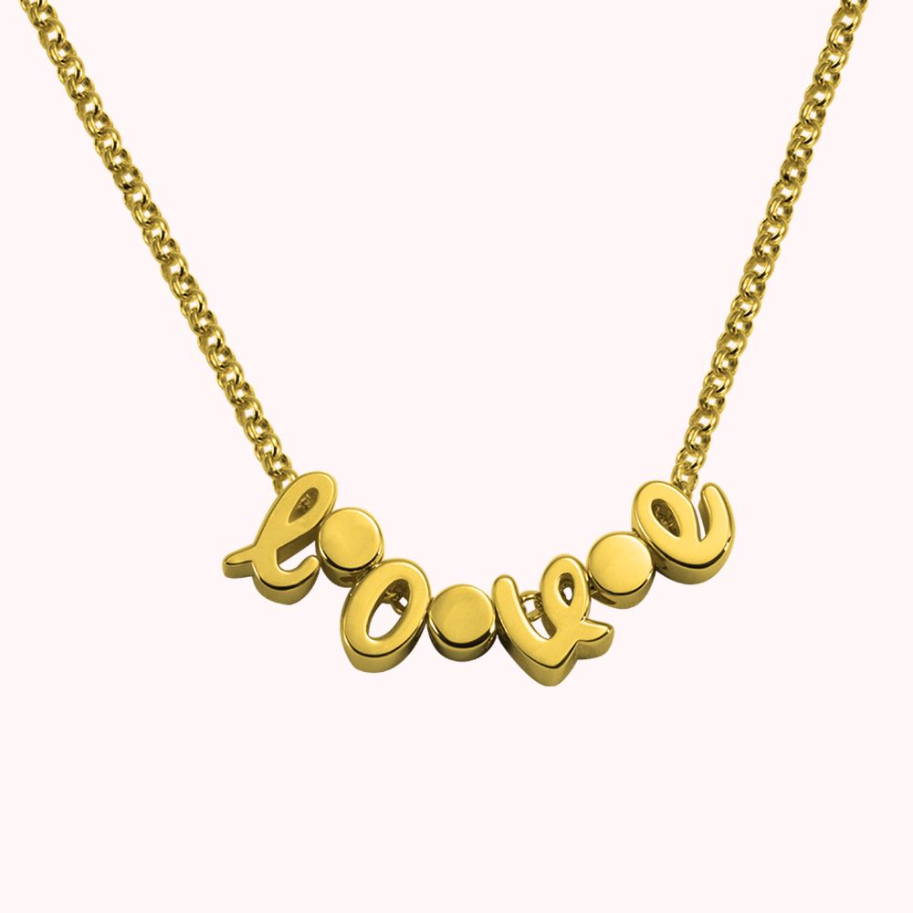 Collier Prénom avec 1-10 Lettres Détachées Personnalisées pendentif en Argent pour Femme Cadeau d'Anniversaire
