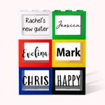 Personalised Colourful Block Money Boxes with Name