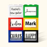 Personalized Colorful Block Money Boxes with Name