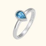Personalized Family Mother's Birthstones Ring Sterling Silver