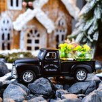 Personalized Vintage Pickup Truck with Christmas Tree Farmhouse Decor
