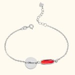 Custom Birthstone Engraving Bracelet