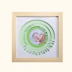Custom Birth Announcement Photo Frame for Newborn Gift