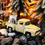 Personalized Vintage Pickup Truck with Christmas Tree Farmhouse Decor