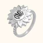 Monogram Sunflower Ring