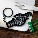 Personalized Names Bottle Opener Barbecue Family Keychain