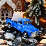 Personalized Vintage Pickup Truck with Christmas Tree Farmhouse Decor