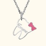 Name Cute Tooth Necklace Dental Gifts For Dentist Assistant Graduation | Callie