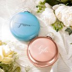 Personalized Round Flasks with Rhinestone Lid Ideal Gift for Girls