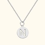 Personalized Disc Initial Necklace
