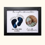 Custom Baby Footprint Photo Frame