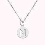 Personalisierte Disck-Initialen-Halskette