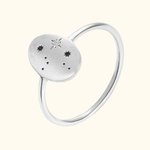 Engraved Star Constellation Zodiac Ring