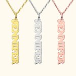 Vertical Name Necklace | Callie