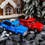 Personalized Vintage Pickup Truck with Christmas Tree Farmhouse Decor